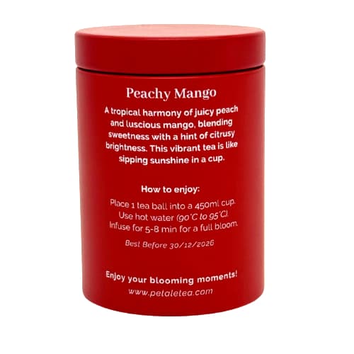Peachy Mango Petite Tin (2 Tea Balls)